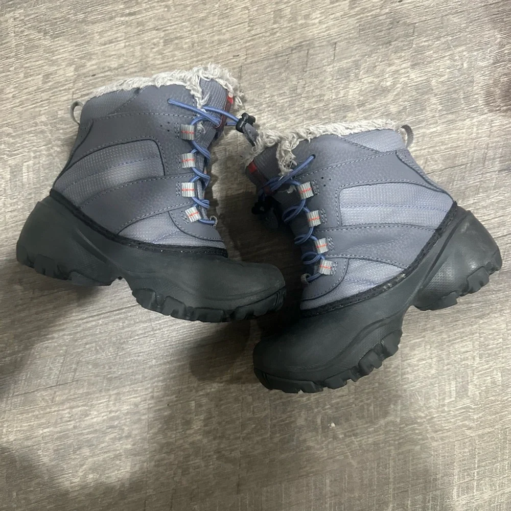 Columbia Kids Gray & Black Winter Boots